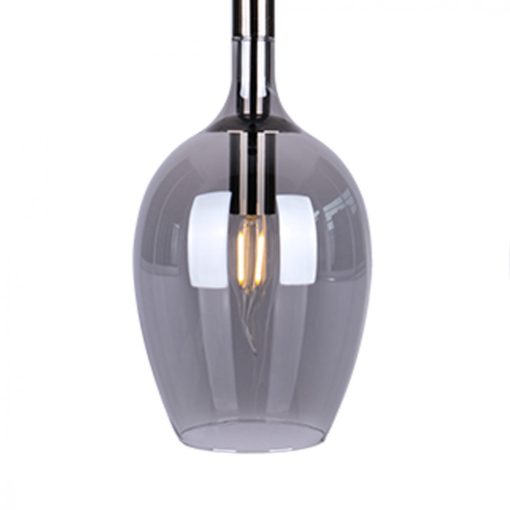 Pendant lamp LUGANO SMOKED 3xE14