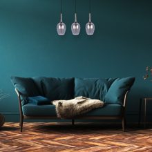 Pendant lamp LUGANO SMOKED 3xE14