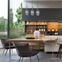 Pendant lamp LUGANO SMOKED 3xE14