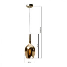 Pendant lamp LUGANO GOLD 1xE14