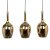 Pendant lamp LUGANO GOLD 3xE14