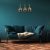 Pendant lamp LUGANO GOLD 3xE14