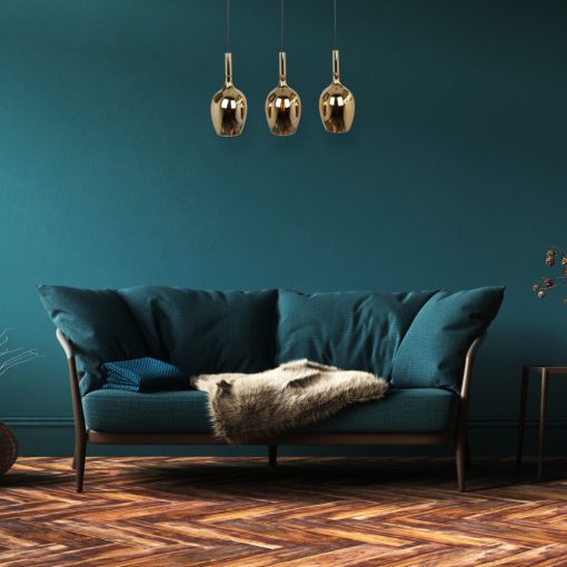 Pendant lamp LUGANO GOLD 3xE14