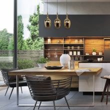 Pendant lamp LUGANO GOLD 3xE14
