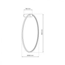 Wall lamp Saturno Black 25W LED