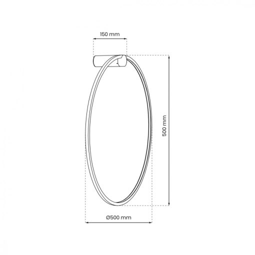 Wall lamp Saturno Gold 25W LED