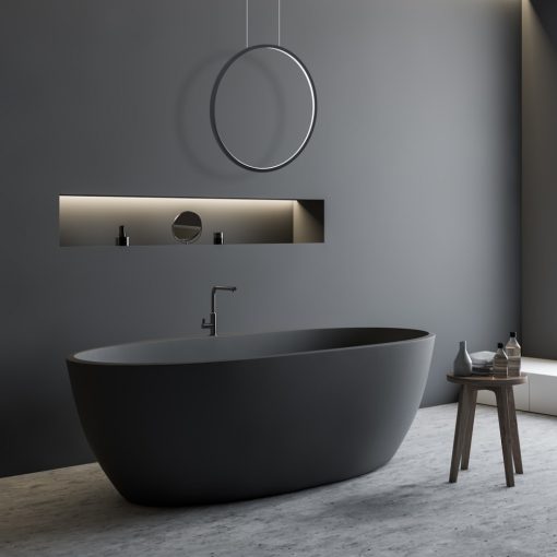 Pendant lamp Saturno Black 28W LED