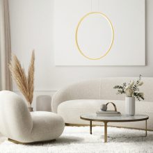 Pendant lamp Saturno Gold 46W LED