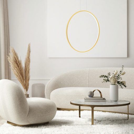 Pendant lamp Saturno Gold 46W LED