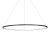 Pendant lamp Saturno Black 57W LED