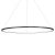 Pendant lamp Saturno Black 65W LED