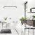 Pendant lamp Saturno Black 65W LED