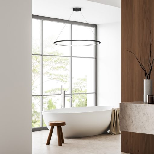 Pendant lamp Saturno Black 65W LED