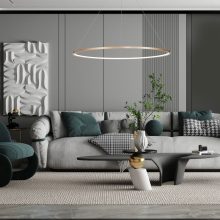 Pendant lamp Saturno Gold 65W LED