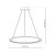 Pendant lamp Saturno Gold 65W LED
