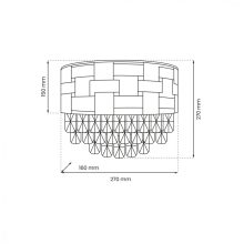 Wall lamp LUXURIA 2xE14