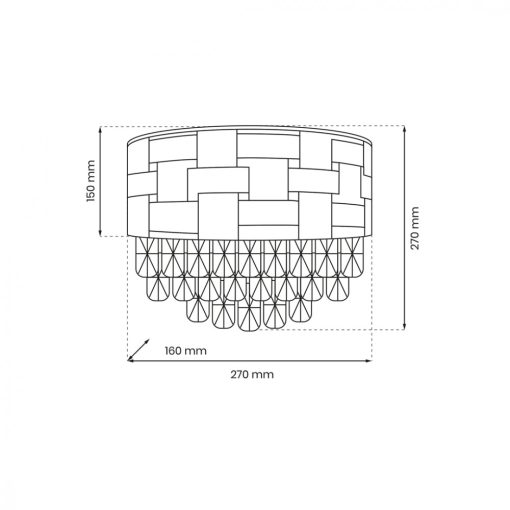 Wall lamp LUXURIA 2xE14