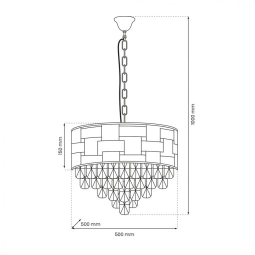 Chandelier LUXURIA 9xE14
