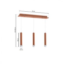 Pendant lamp COPPER 15W LED
