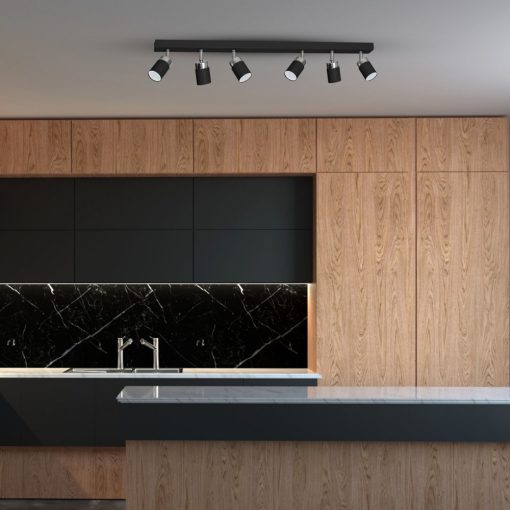 Ceiling  lamp JOKER BLACK/CHROME 6xGU10