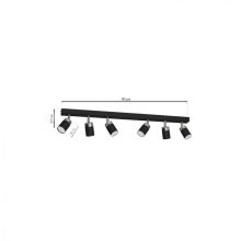 Ceiling  lamp JOKER BLACK/CHROME 6xGU10
