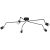 Ceiling  lamp JOKER BLACK/CHROME 5xGU10