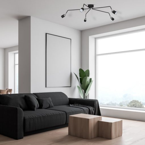 Ceiling  lamp JOKER BLACK/CHROME 5xGU10