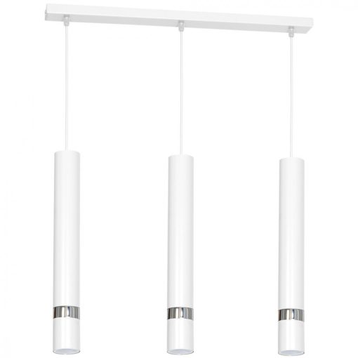 Pendant lamp JOKER WHITE/CHROME 3xGU10