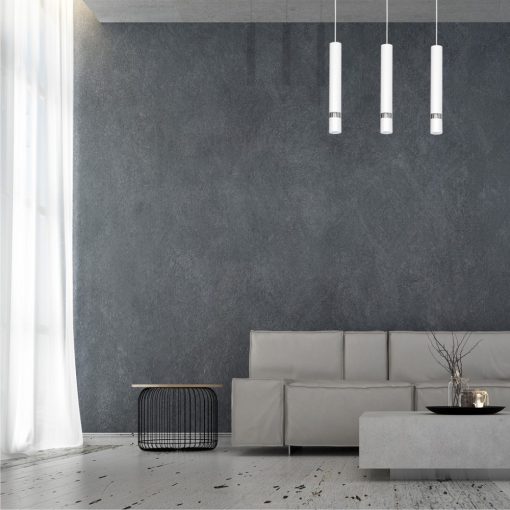 Pendant lamp JOKER WHITE/CHROME 3xGU10