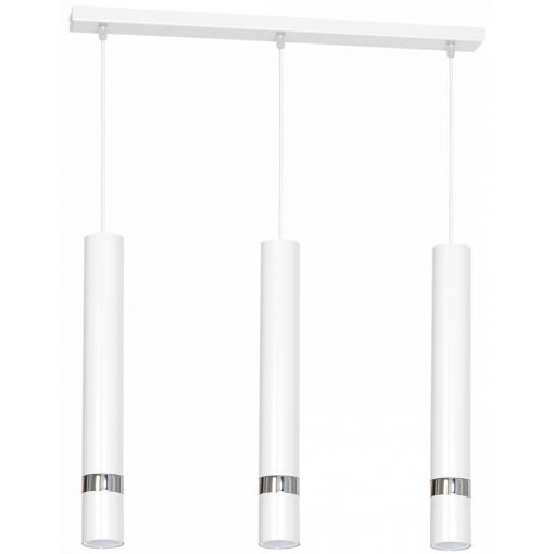 Pendant lamp JOKER WHITE/CHROME 3xGU10