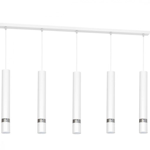 Pendant lamp JOKER WHITE/CHROME 5xGU10