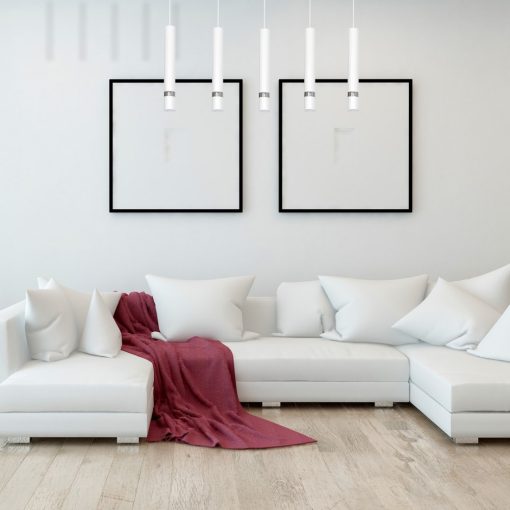 Pendant lamp JOKER WHITE/CHROME 5xGU10