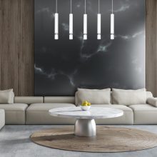 Pendant lamp JOKER WHITE/CHROME 5xGU10