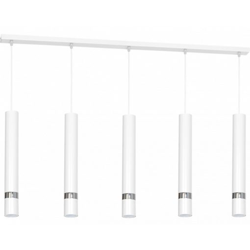 Pendant lamp JOKER WHITE/CHROME 5xGU10