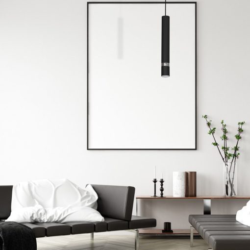 Pendant lamp JOKER BLACK/CHROME 1xGU10