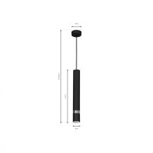 Pendant lamp JOKER BLACK/CHROME 1xGU10