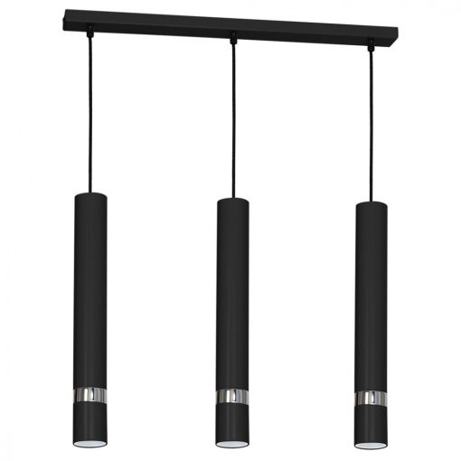 Pendant lamp JOKER BLACK/CHROME 3xGU10