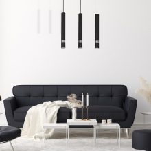 Pendant lamp JOKER BLACK/CHROME 3xGU10