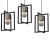 Pendant lamp Ralph 3xE27