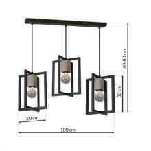 Pendant lamp Ralph 3xE27
