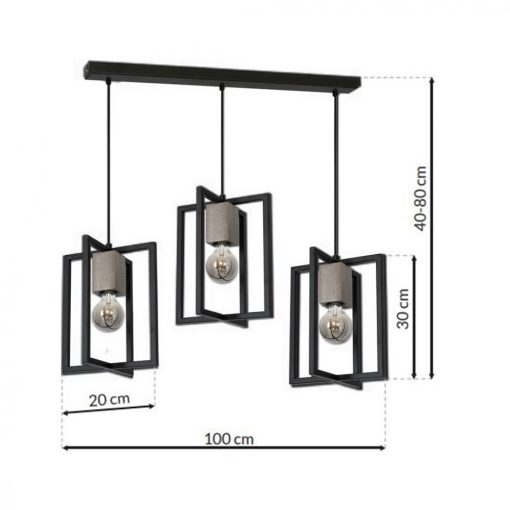 Pendant lamp Ralph 3xE27