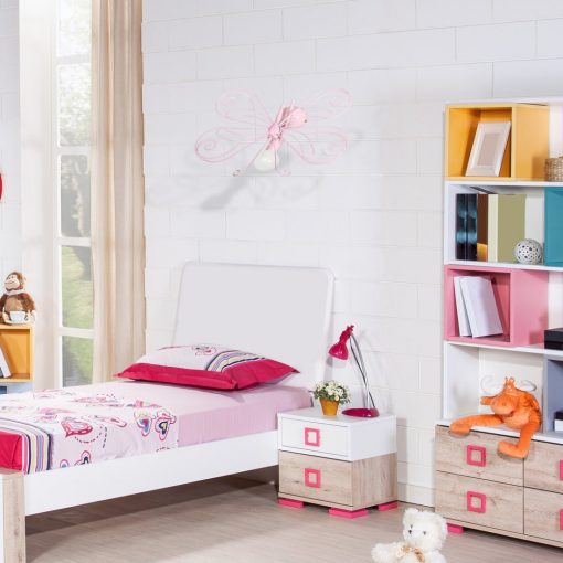 Wall lamp MOTYL 2 PINK 1xE27