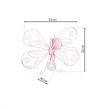 Wall lamp MOTYL 2 PINK 1xE27