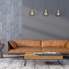 Pendant lamp WILL BLACK 3xE27
