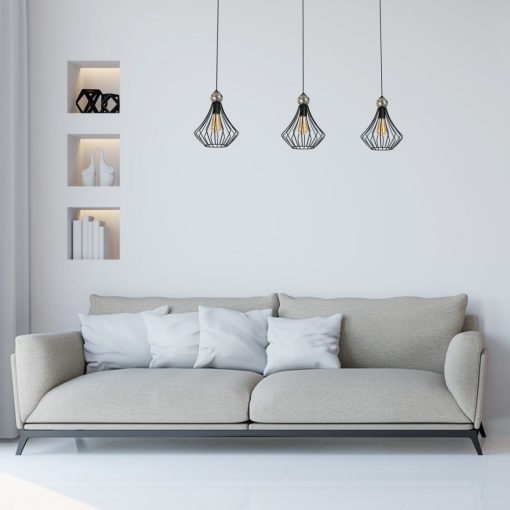 Pendant lamp JEWEL BLACK 3xE27