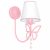 Wall lamp CHARLOTTE PINK 1xE14