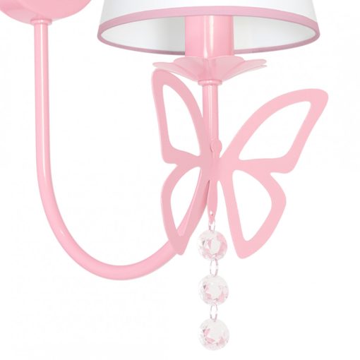 Wall lamp CHARLOTTE PINK 1xE14