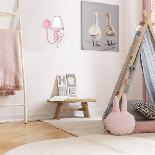 Wall lamp CHARLOTTE PINK 1xE14