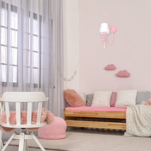 Wall lamp CHARLOTTE PINK 1xE14