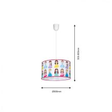 Pendant lamp PRINCESS 1xE27